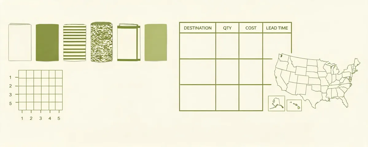 Digital sourcing desk for yoga mat RFQ coordination